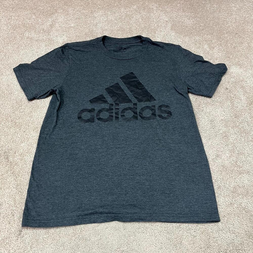 Adidas T-Shirt Amplifier Men’s Gray Short Sleeve Size Small